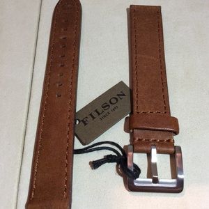 Brown Leather Watch Band